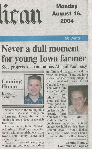 Newspaper interview, part 1